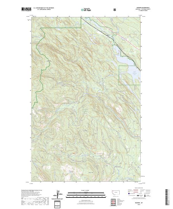 Radnor, MT — USGS 7.5-minute topo (2024)
