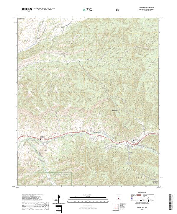 Mescalero, NM — USGS 7.5-minute topo (2023)