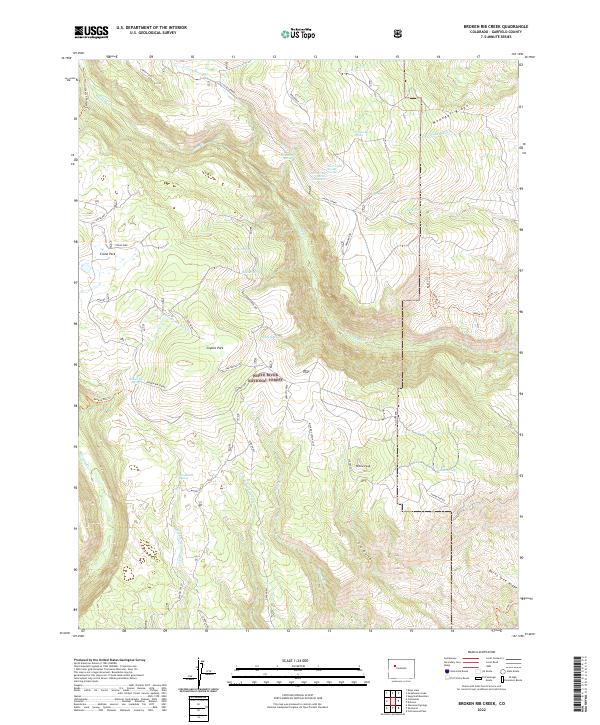 Broken Rib Creek, CO — USGS 7.5-minute topo (2022)
