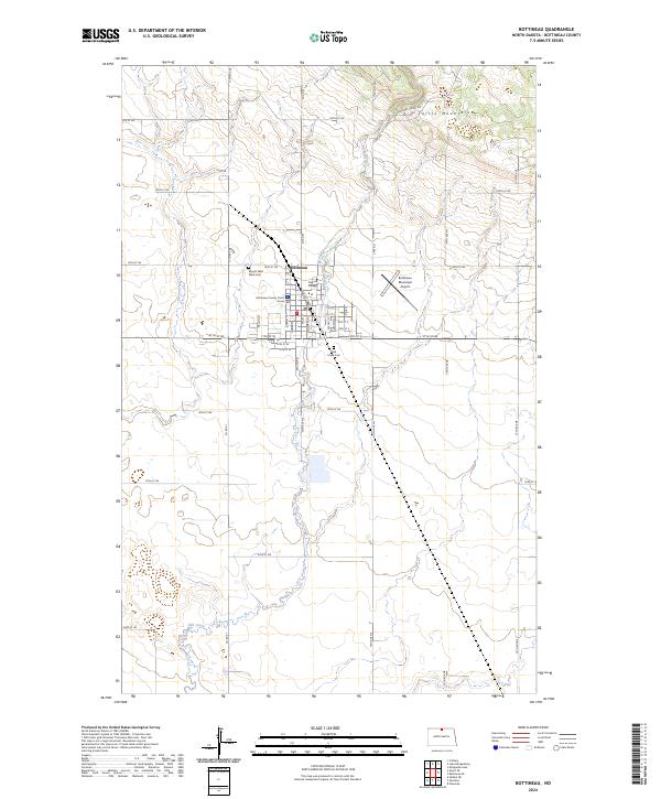 Bottineau, ND — USGS 7.5-minute topo (2024)