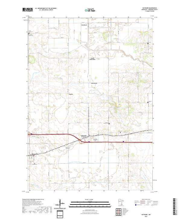 Hayward, MN — USGS 7.5-minute topo (2022)
