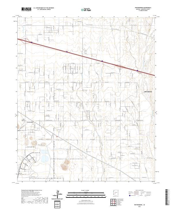 Wintersburg, AZ — USGS 7.5-minute topo (2021)