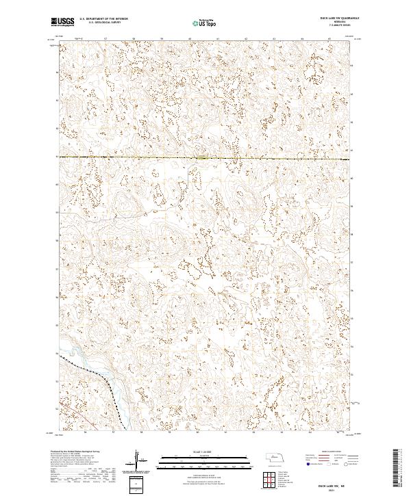 Duck Lake SW, NE — USGS 7.5-minute topo (2021)