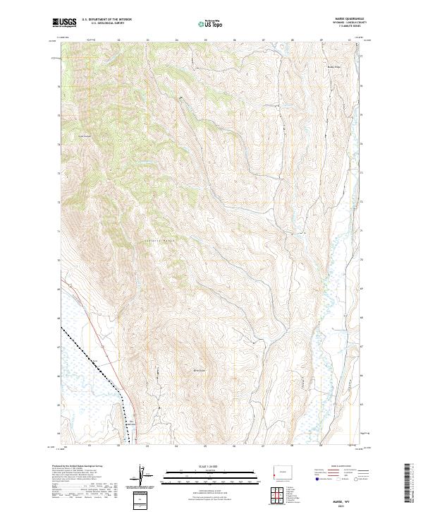Marse, WY — USGS 7.5-minute topo (2021)