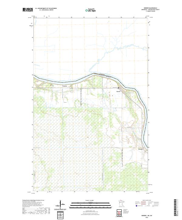 Border, MN-ON — USGS 7.5-minute topo (2022)