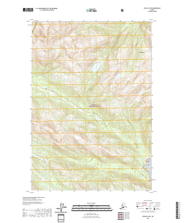 Sitka D-6 SW, AK — USGS 7.5-minute topo (2021)