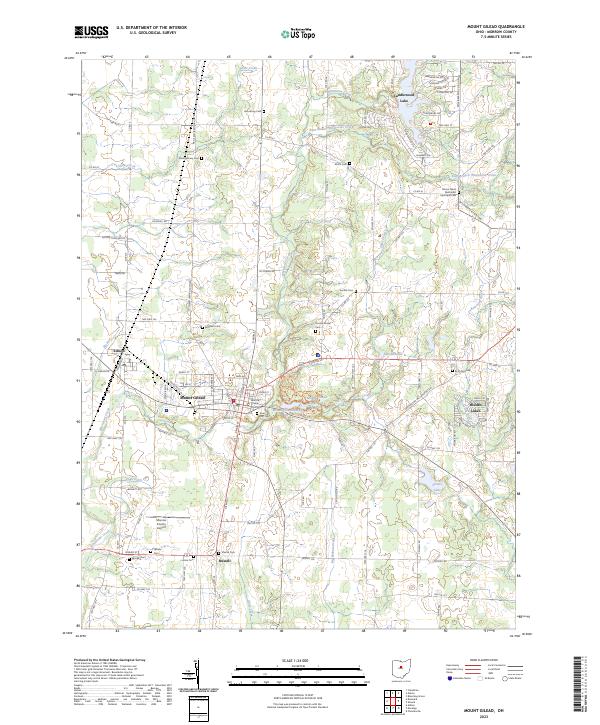 Mount Gilead, OH — USGS 7.5-minute topo (2023)