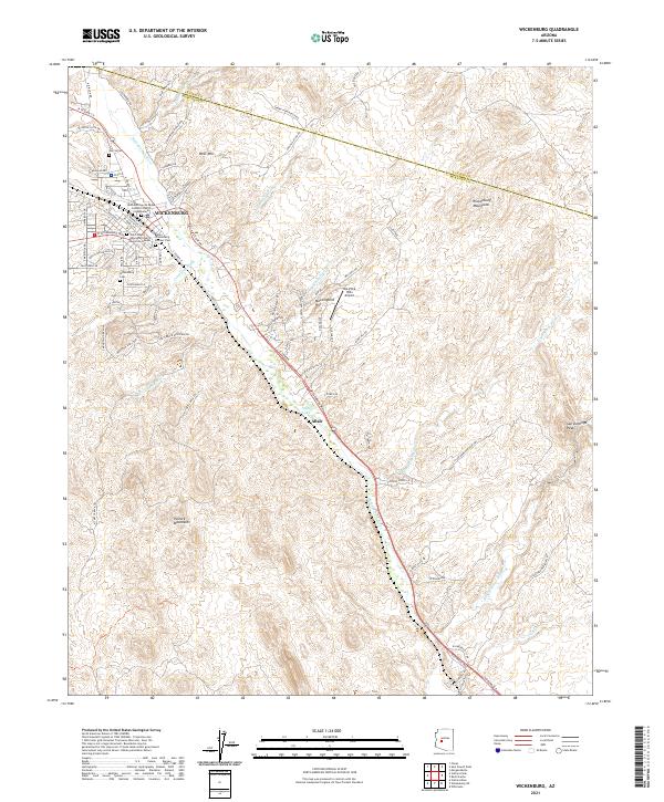 Wickenburg, AZ — USGS 7.5-minute topo (2021)