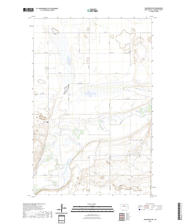 Karlsruhe NW, ND — USGS 7.5-minute topo (2024)