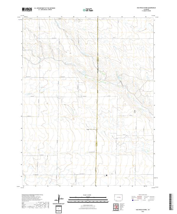 Holtwold Store, CO — USGS 7.5-minute topo (2022)