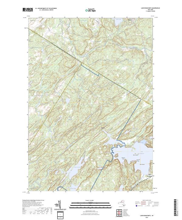 Lake Bonaparte, NY — USGS 7.5-minute topo (2023)