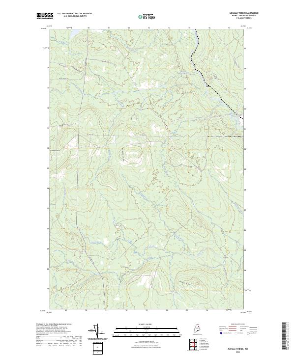 McNally Ridge, ME — USGS 7.5-minute topo (2024)