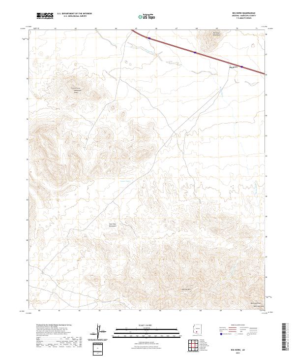Big Horn, AZ — USGS 7.5-minute topo (2021)