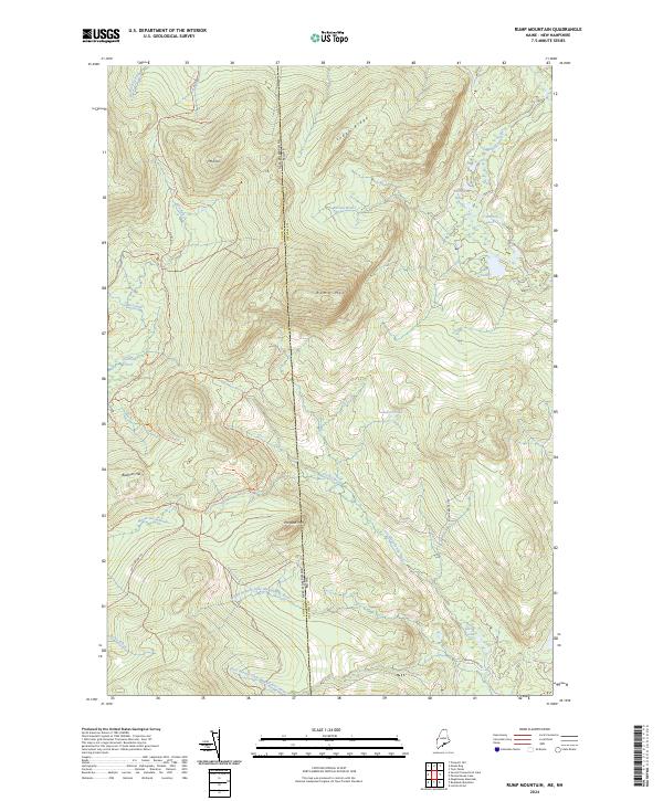 Rump Mountain, ME-NH — USGS 7.5-minute topo (2024)