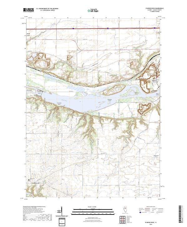 Starved Rock, IL — USGS 7.5-minute topo (2024)