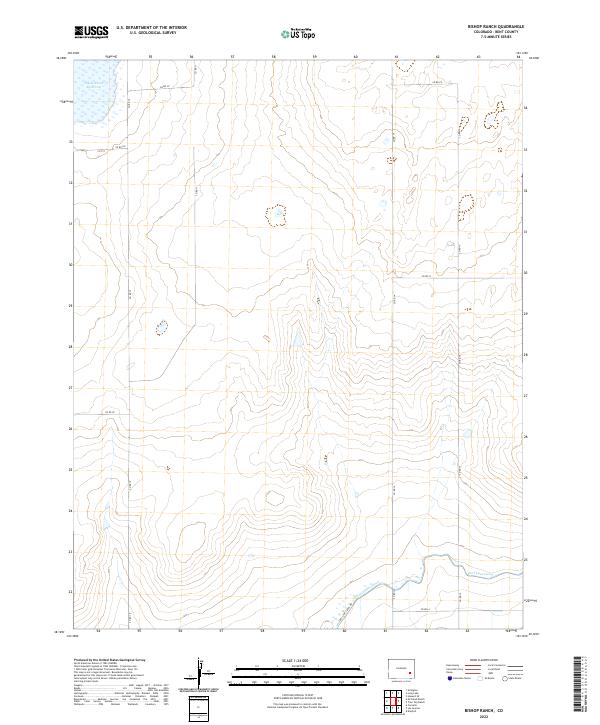 Bishop Ranch, CO — USGS 7.5-minute topo (2022)