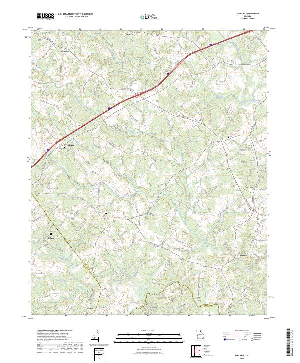 Ashland, GA — USGS 7.5-minute topo (2024)
