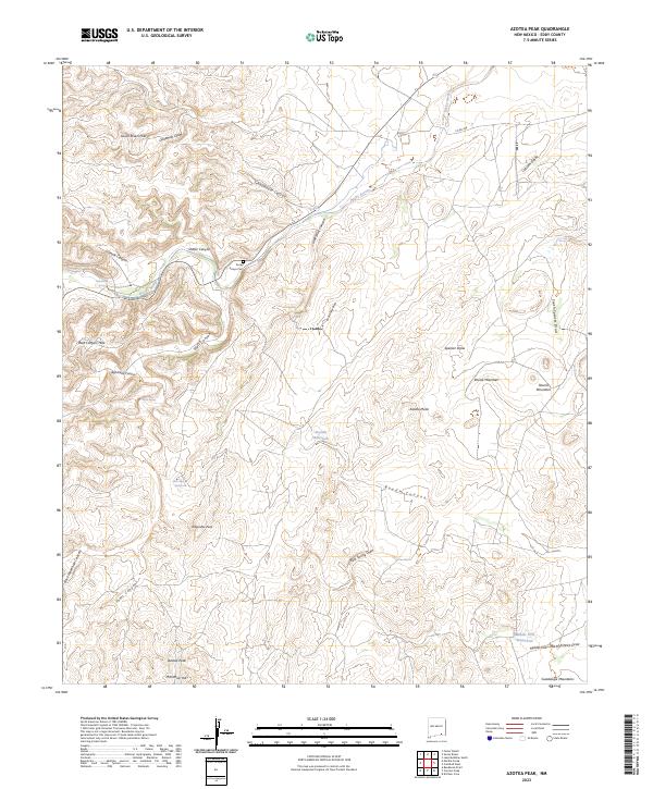 Azotea Peak, NM — USGS 7.5-minute topo (2023)
