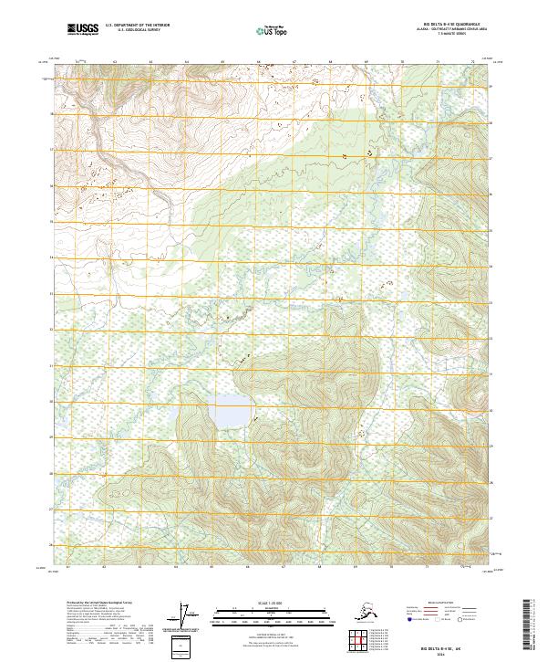 Big Delta B-4 SE, AK — USGS 7.5-minute topo (2024)