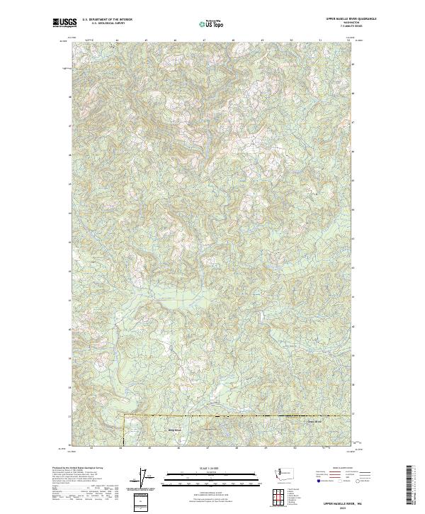 Upper Naselle River, WA — USGS 7.5-minute topo (2023)
