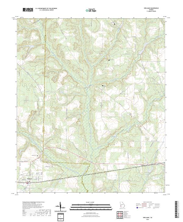 Shellman, GA — USGS 7.5-minute topo (2024)