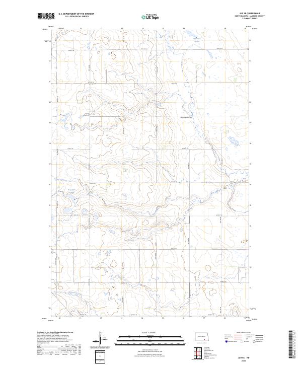 Jud SE, ND — USGS 7.5-minute topo (2024)