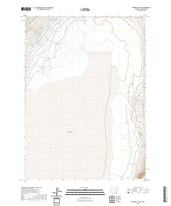 Miranda Flat SW, OR — USGS 7.5-minute topo (2024)