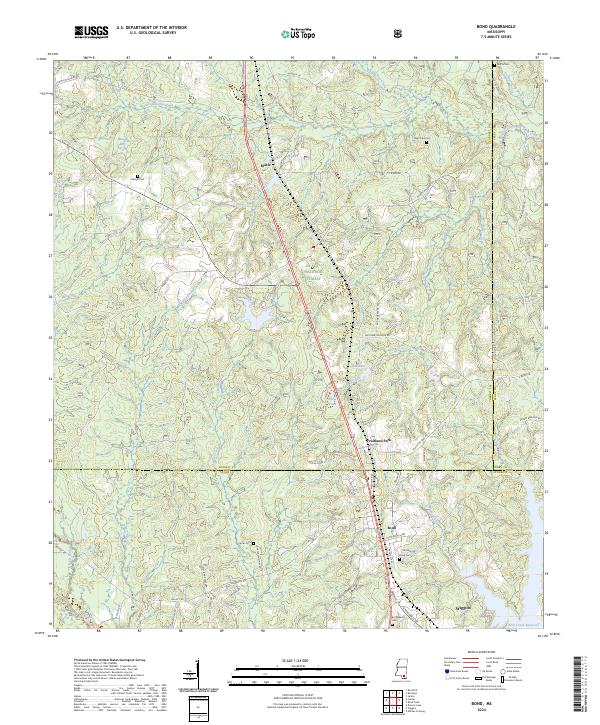 Bond, MS — USGS 7.5-minute topo (2024)