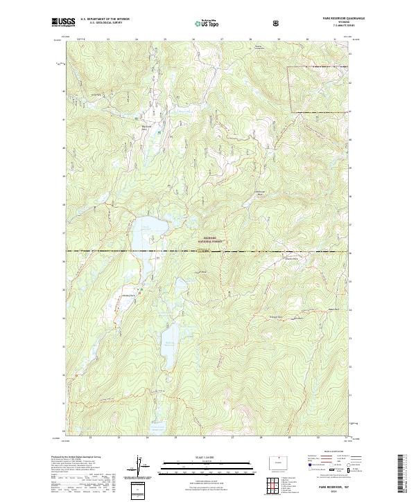 Park Reservoir, WY — USGS 7.5-minute topo (2021)