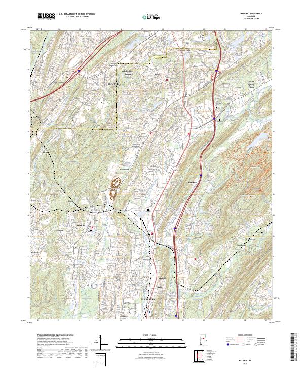 Helena, AL — USGS 7.5-minute topo (2024)