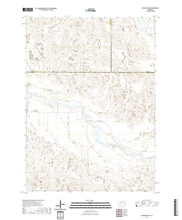 Koshopah SW, NE — USGS 7.5-minute topo (2021)