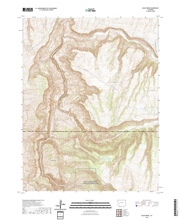 Black Ridge, CO — USGS 7.5-minute topo (2022)