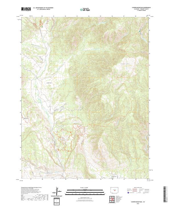 Cooper Mountain, CO — USGS 7.5-minute topo (2022)