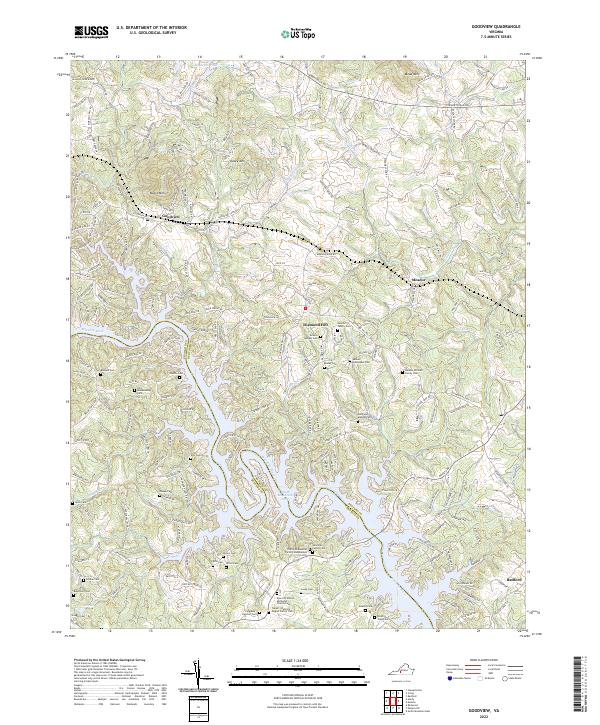 Goodview, VA — USGS 7.5-minute topo (2022)