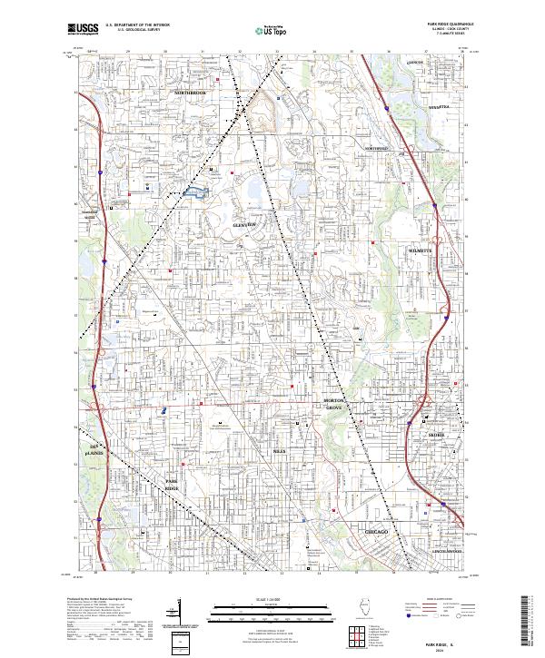 Park Ridge, IL — USGS 7.5-minute topo (2024)