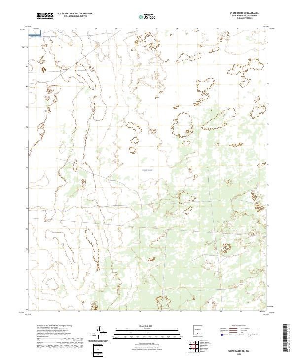 White Sands SE, NM — USGS 7.5-minute topo (2023)