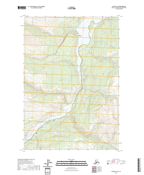 Valdez B-2 NE, AK — USGS 7.5-minute topo (2023)