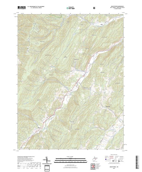 Moatstown, WV — USGS 7.5-minute topo (2023)