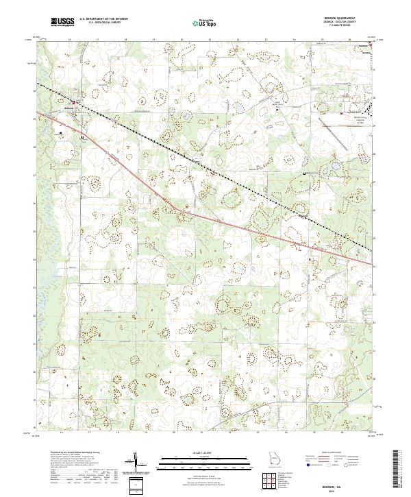 Brinson, GA — USGS 7.5-minute topo (2024)