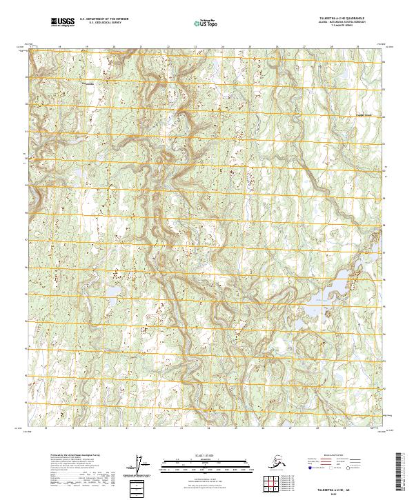 Talkeetna A-2 NE, AK — USGS 7.5-minute topo (2023)