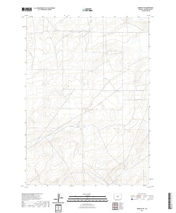 Arminto SW, WY — USGS 7.5-minute topo (2021)