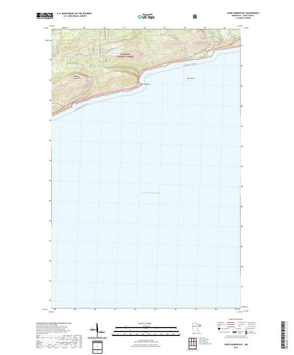 Good Harbor Bay, MN — USGS 7.5-minute topo (2022)