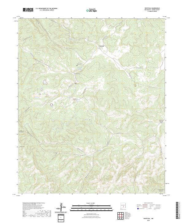 Whitetail, NM — USGS 7.5-minute topo (2023)