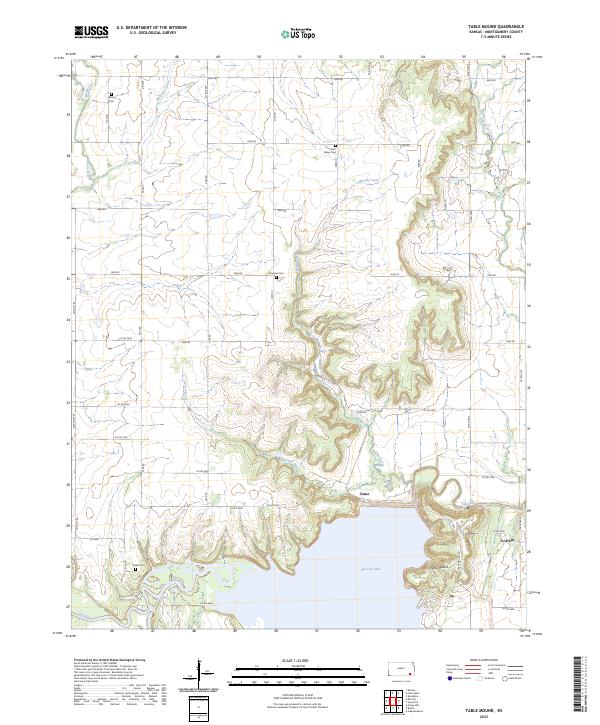 Table Mound, KS — USGS 7.5-minute topo (2023)
