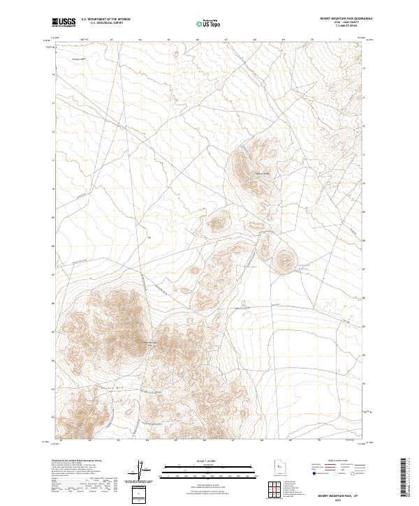Desert Mountain Pass, UT — USGS 7.5-minute topo (2023)