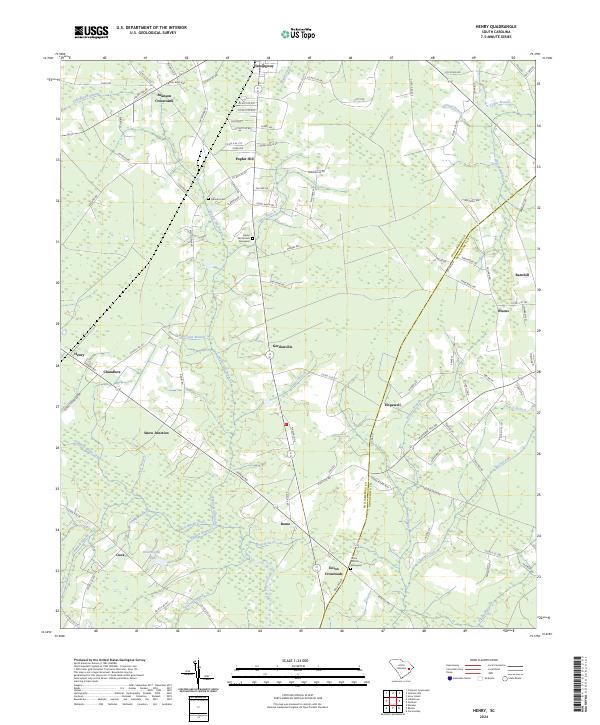 Henry, SC — USGS 7.5-minute topo (2024)