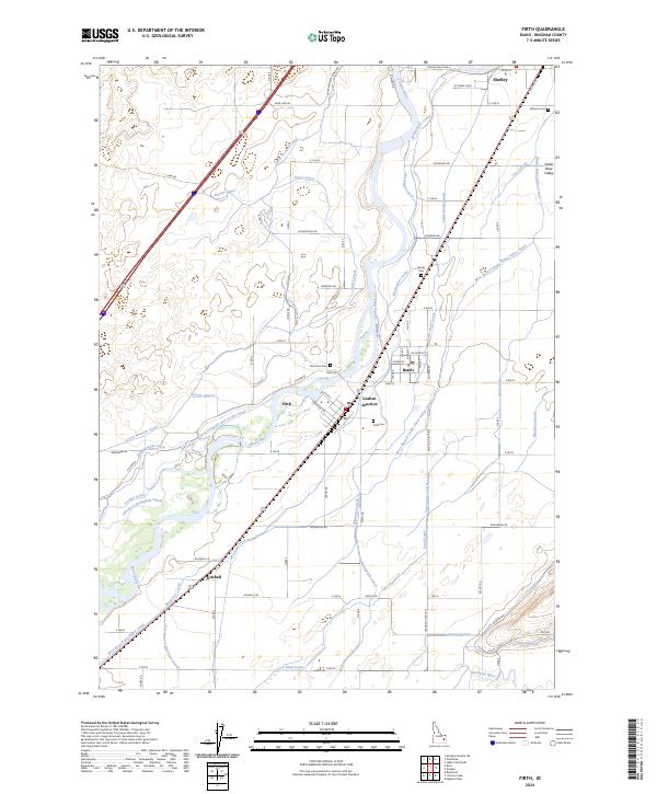 Firth, ID — USGS 7.5-minute topo (2024)