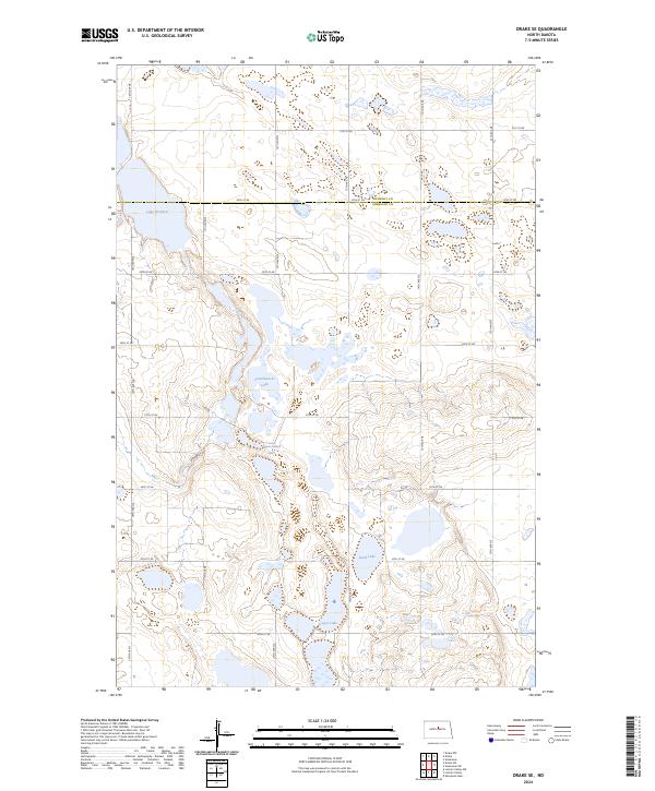 Drake SE, ND — USGS 7.5-minute topo (2024)