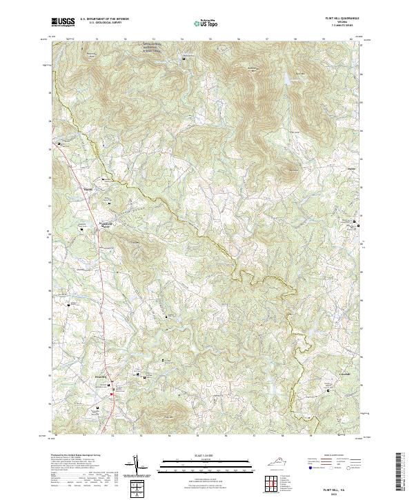 Flint Hill, VA — USGS 7.5-minute topo (2022)