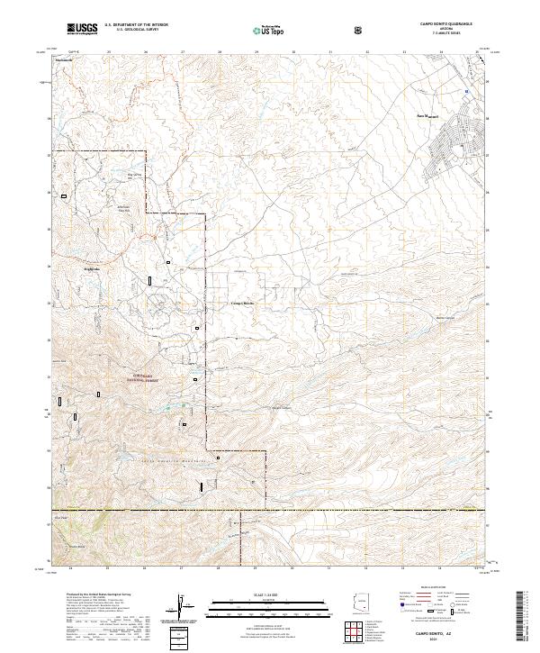Campo Bonito, AZ — USGS 7.5-minute topo (2021)